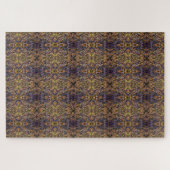 Carnival Glass Grass With Orange Mold Fungus tiled Puzzle (Horizontal)