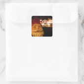 Carnival Gnome Quadratischer Aufkleber (Tasche)