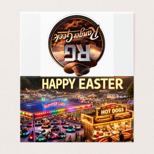 Carnival greeting card (Außenseite Aufgefaltet)