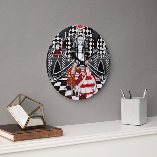 Carnival in a Magical land Große Wanduhr (Büro)