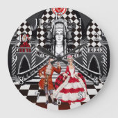 Carnival in a Magical land Große Wanduhr (Vorderseite)