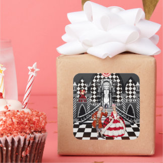 Carnival in a Magical land Quadratischer Aufkleber