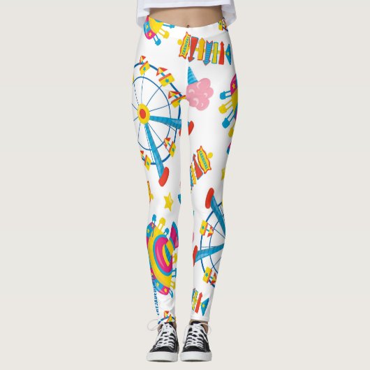 Carnival Lights: Ferris Wheel Print Leggings (Vorderseite)