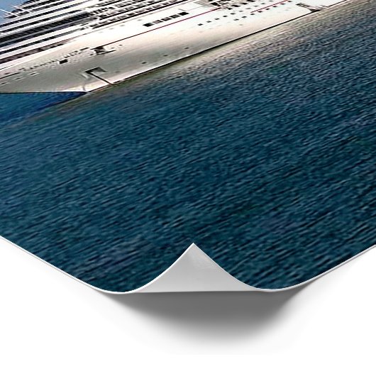 Carnival Magic Cruise Ship Poster (Ecke)