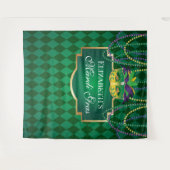 Carnival Mardi Gras Backdrop banner party Wandteppich (Vorderseite (Horizontal))