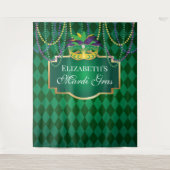 Carnival Mardi Gras Backdrop banner party Wandteppich (Vorderseite)