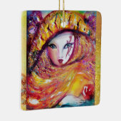 CARNIVAL MASK IM Party YELLOW Masquerade Keramikornament (Rechts)