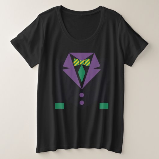 Carnival Masquerade Tuxedo Men Parade Mardi Gras Große Größe T-Shirt (Design vorne)