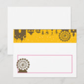 Carnival mit schriftlicher Platzkarte Postkarte (Vorne/Hinten)