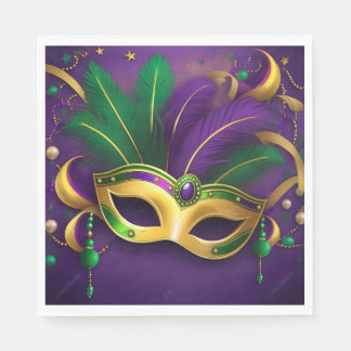 Carnival Napkins - Mardi Gras Festival Serviette