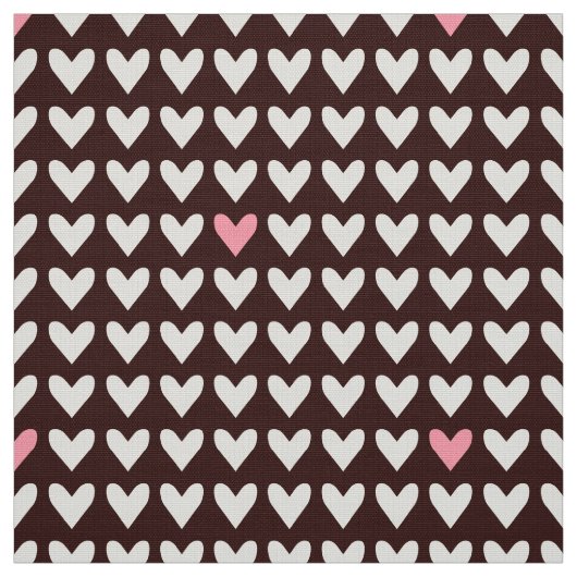 CARNIVAL - Niedlich rosa Valentinherzen auf Mod Br Stoff (Muster)