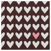 CARNIVAL - Niedlich rosa Valentinherzen auf Mod Br Stoff (Nahaufnahme)