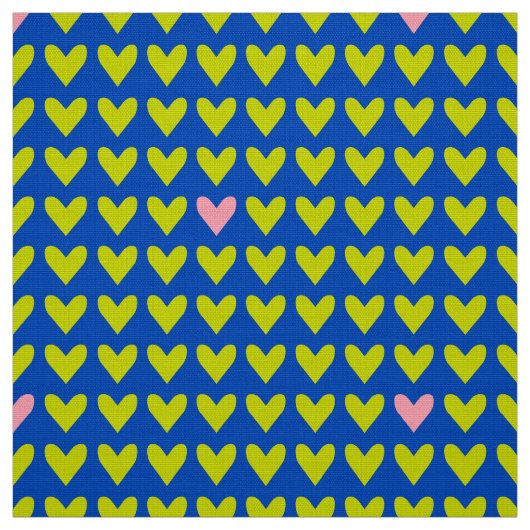 CARNIVAL - Niedliches grünes Valentinherz auf Mod Stoff (Muster)