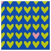 CARNIVAL - Niedliches grünes Valentinherz auf Mod Stoff (Nahaufnahme)