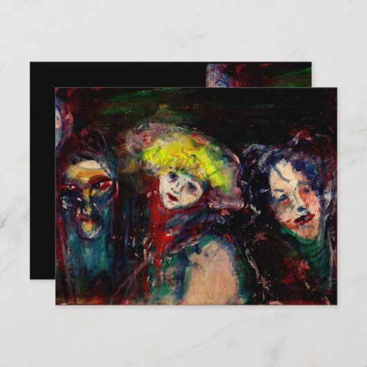 CARNIVAL NIGHT IN VENEDIG Venezianische Masquerade Ankündigung (Vorne/Hinten)