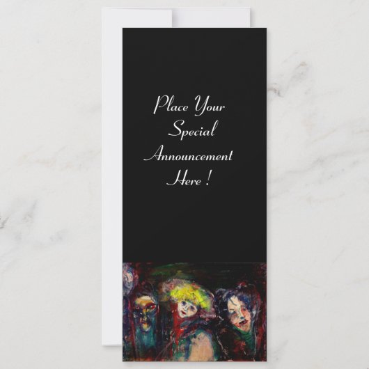 CARNIVAL NIGHT IN VENEDIG Venezianische Masquerade Ankündigung (Rückseite)