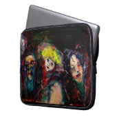 CARNIVAL NIGHT IN VENEDIG Venezianische Masquerade Laptopschutzhülle (Vorderseite Links)