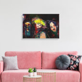 CARNIVAL NIGHT IN VENEDIG Venezianische Masquerade Leinwanddruck (Insitu (Wohnzimmer))