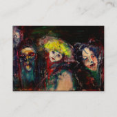 CARNIVAL NIGHT IN VENEDIG Venezianische Masquerade Visitenkarte (Rückseite)