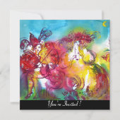 CARNIVAL NIGHT, Mardi Gras Masqureade, Tanz, Musik Einladung (Rückseite)