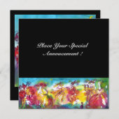 CARNIVAL NIGHT, Mardi Gras Masqureade, Tanz, Musik Einladung (Vorne/Hinten)