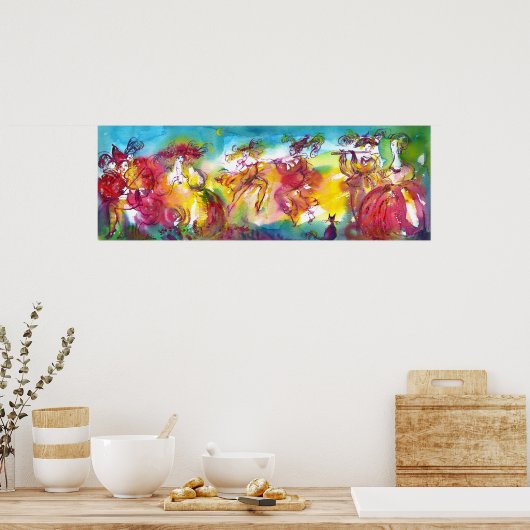 CARNIVAL NIGHT / Venetian Masquerade,,Dance Music Poster (Küche)