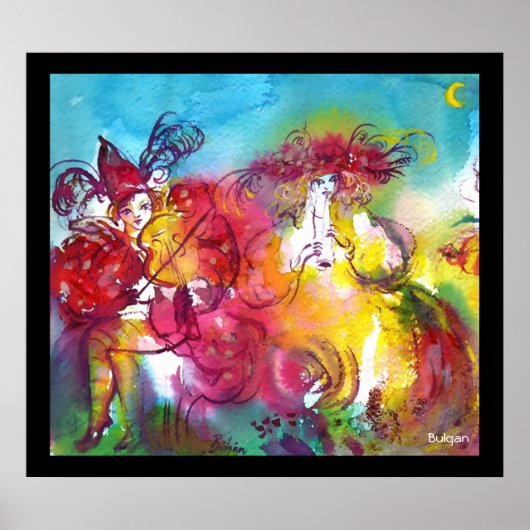 CARNIVAL NIGHT / Venetian Masquerade,Dance Music Poster (Vorne)