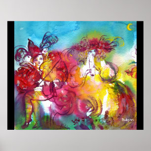 CARNIVAL NIGHT / Venetian Masquerade,Dance Music Poster