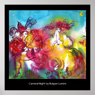 CARNIVAL NIGHT / Venetian Masquerade,Dance Music Poster