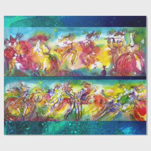 CARNIVAL NIGHT / Venezianische Maskentanz Geschenkpapier