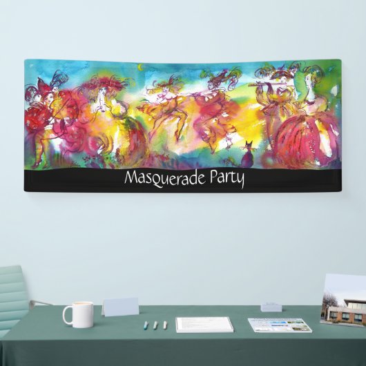 CARNIVAL NIGHT / Venezianische Masquerade, Tanzmus Banner (Messe)