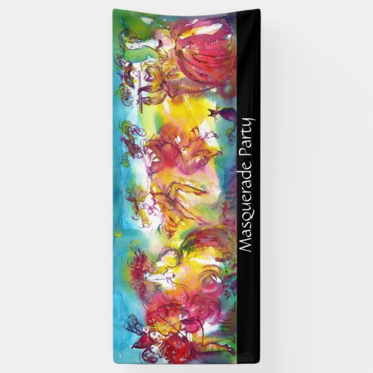 CARNIVAL NIGHT / Venezianische Masquerade, Tanzmus Banner (Vertikal)