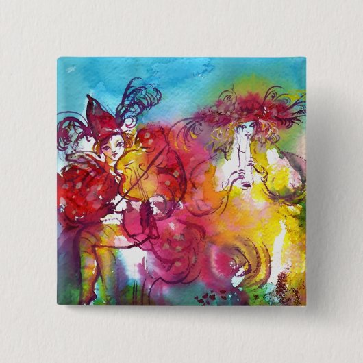 CARNIVAL NIGHT / Venezianische Masquerade, Tanzmus Button (Vorderseite)