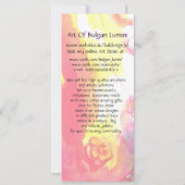 CARNIVAL NIGHT / Venezianische Masquerade, Tanzmus Einladung (Rückseite)