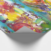 CARNIVAL NIGHT / Venezianische Masquerade, Tanzmus Geschenkpapier (Ecke)