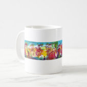 CARNIVAL NIGHT / Venezianische Masquerade, Tanzmus Kaffeetasse (Vorderseite Links)