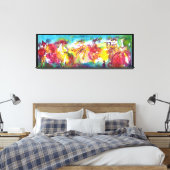 CARNIVAL NIGHT / Venezianische Masquerade, Tanzmus Leinwanddruck (Insitu (Schlafzimmer))