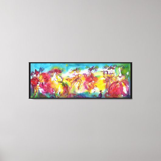 CARNIVAL NIGHT / Venezianische Masquerade, Tanzmus Leinwanddruck (Vorderseite)