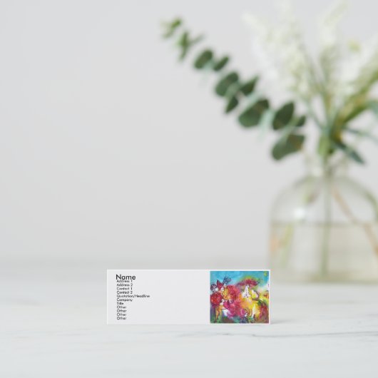 CARNIVAL NIGHT / Venezianische Masquerade, Tanzmus Mini Visitenkarte (Stehend Vorderseite)