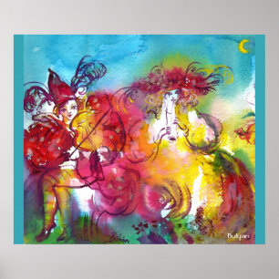 CARNIVAL NIGHT / Venezianische Masquerade, Tanzmus Poster