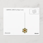 CARNIVAL NIGHT / Venezianische Masquerade, Tanzmus Postkarte (Rückseite)