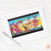 CARNIVAL NIGHT / Venezianische Masquerade, Tanzmus Rechteckiger Aufkleber (Umschlag)