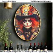 Carnival Noir Autumn Mad Hatter DW8BF Decoupage Seidenpapier