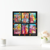 CARNIVAL OF VENICE COLLECTION Tanztheater Quadratische Wanduhr (Zuhause)