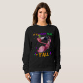 Carnival Party Flamingo Mardi Gras Sweatshirt (Vorne ganz)