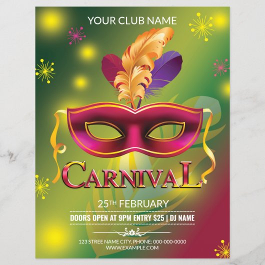 Carnival Party Flyer (Vorne)