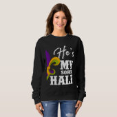 Carnival Party He s My Sober Half Mardi Gras Coupl Sweatshirt (Vorne ganz)