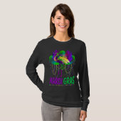 Carnival Party  Idea Flamingo Mardi Gras T-Shirt (Vorne ganz)