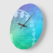 Carnival Summer Design Große Wanduhr (Winkel)
