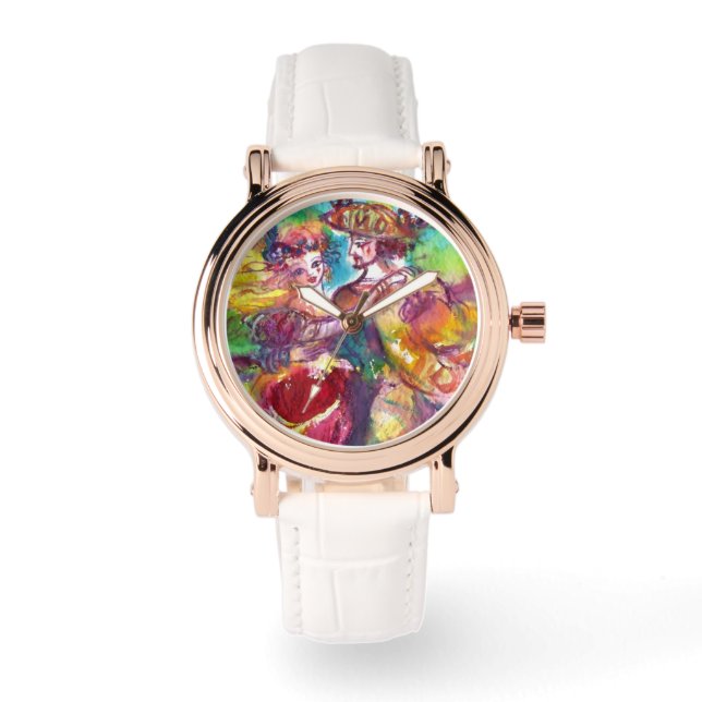 CARNIVAL TANCE / Venezianischer Maskenball Armbanduhr (Vorderseite)